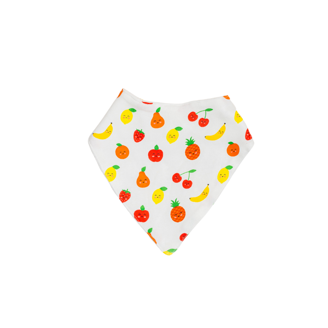 Bandana Dribble Bib – Fruit Print