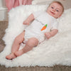 Short Sleeve Baby Bodysuit – Twenty-Four Carrot Print