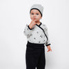 Long Sleeve Side Snap Bodysuit - Panda Print