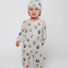 Side Snap Baby Onesie - Animal Print