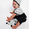 Short Sleeve Baby Bodysuit - Panda Print