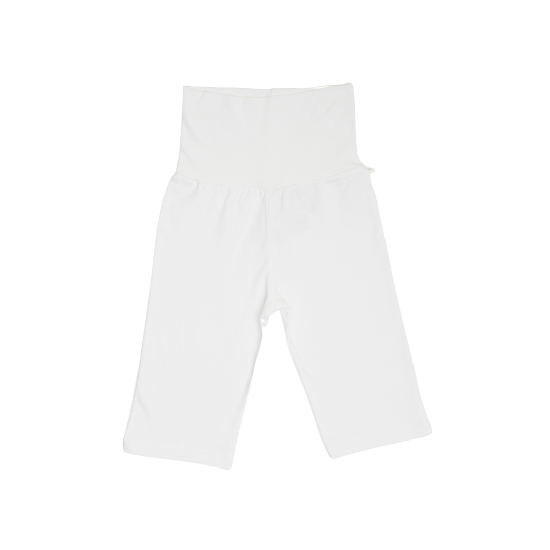 Rolled Waist Pants - White