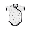 Short Sleeve Baby Bodysuit - Panda Print